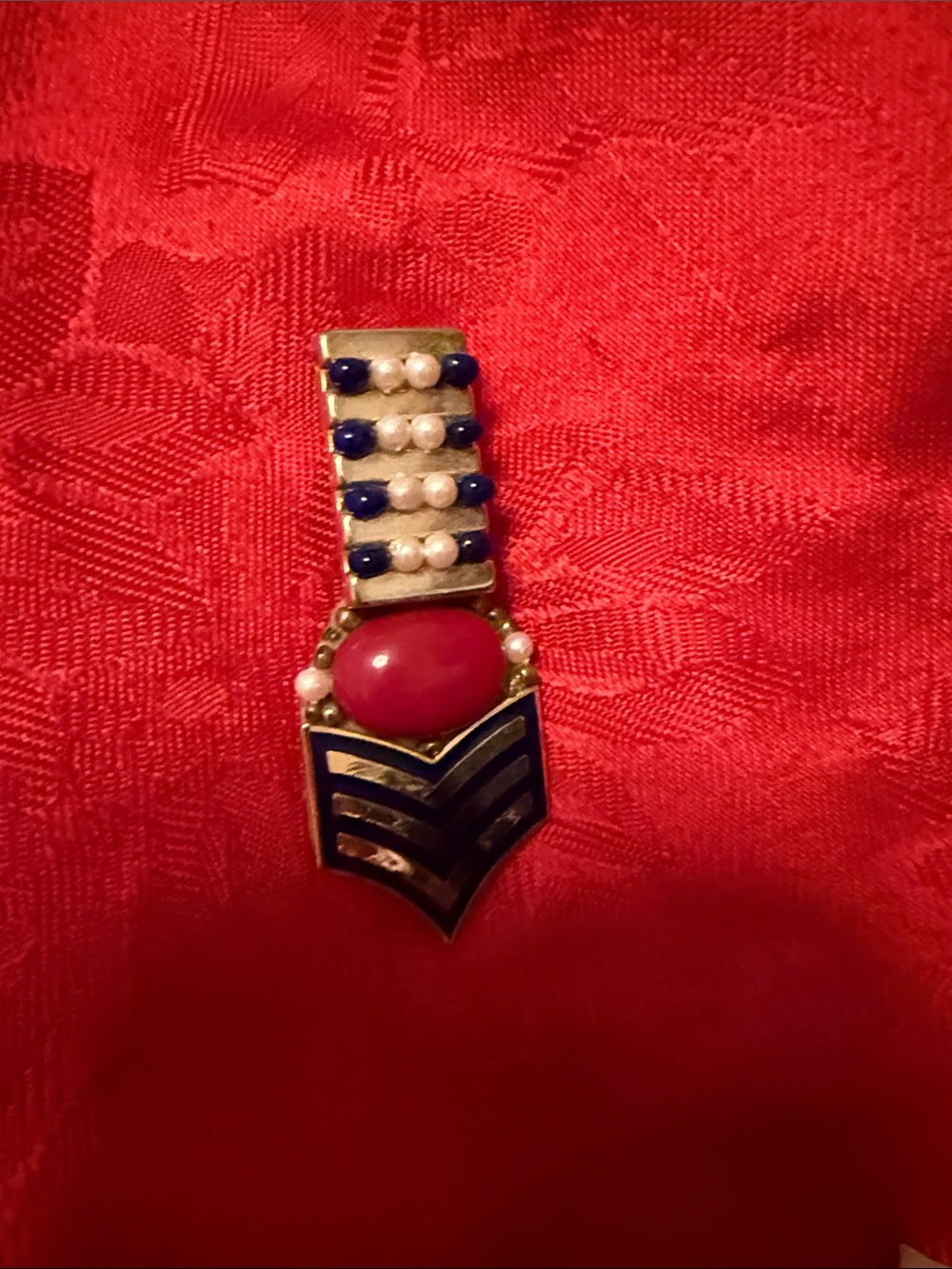 Military vintage brooch